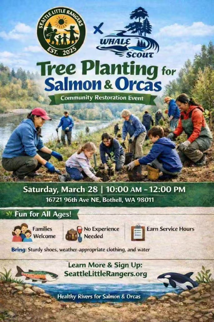Tree Planting for Salmon & Orcas